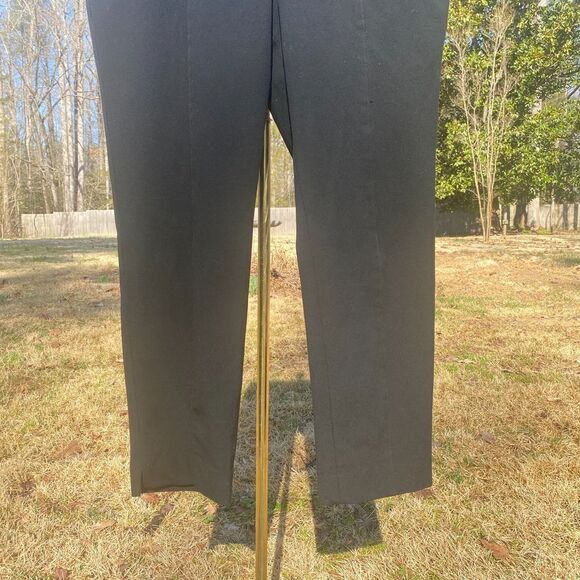 Talbots Black Equestrian Center Seam Slim Stretch Crop Pants - Picture 4 of 9